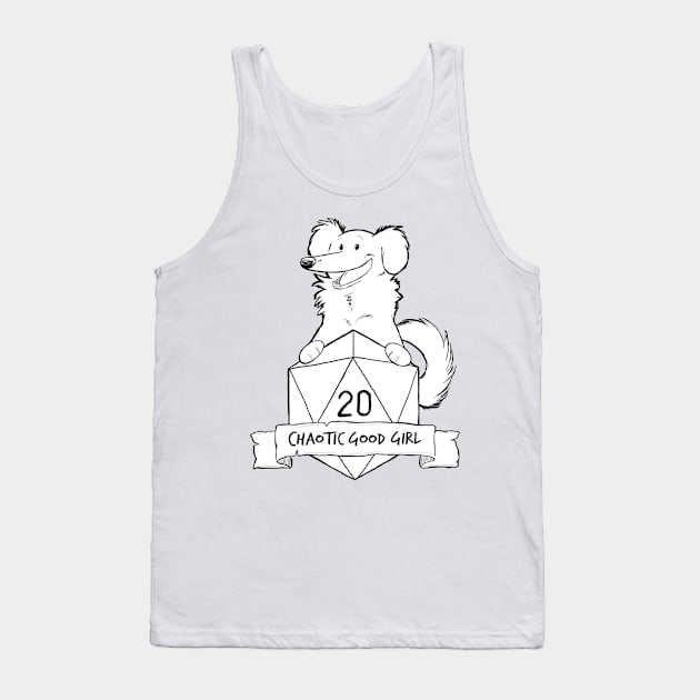 Chaotic Good Girl Tank Top by DnDoggos